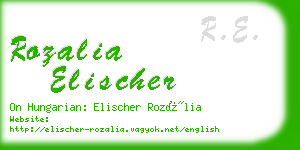 rozalia elischer business card